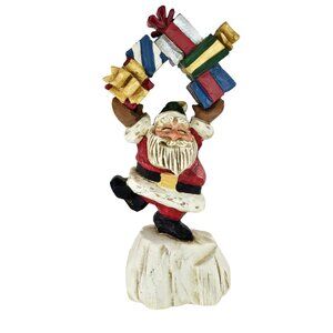 David Frykman Santa Claus Figurine Holding Gifts Christmas 1995 Juggling